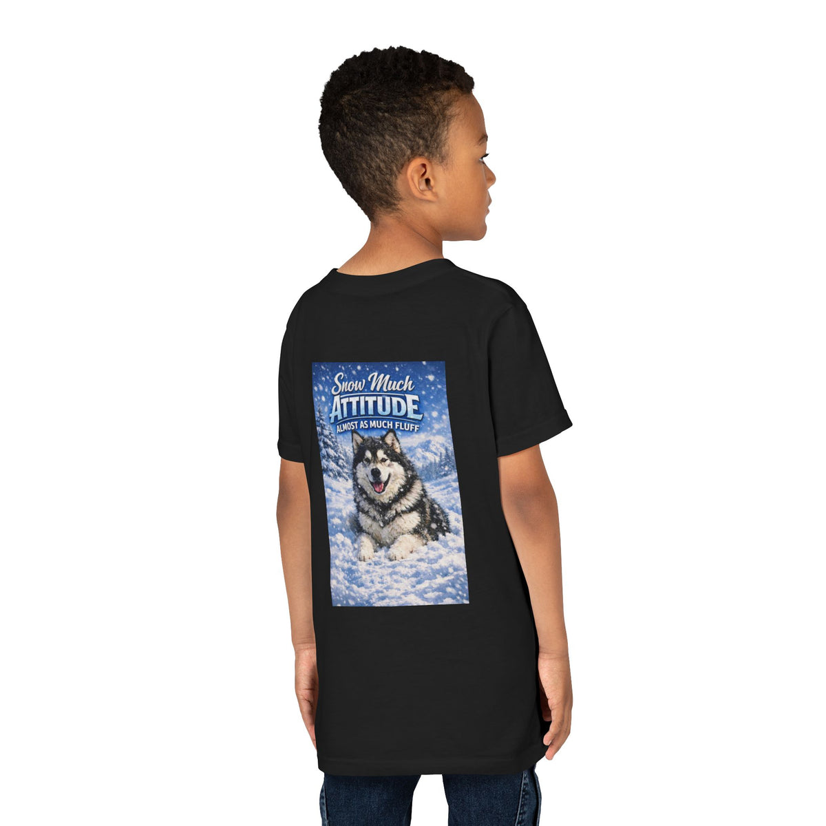 Snow Much Attitude Youth Unisex Short Sleeve Crewneck Tee