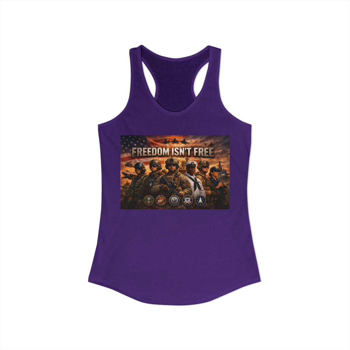 Freedom Isn't Free Women's Racerback Tank
