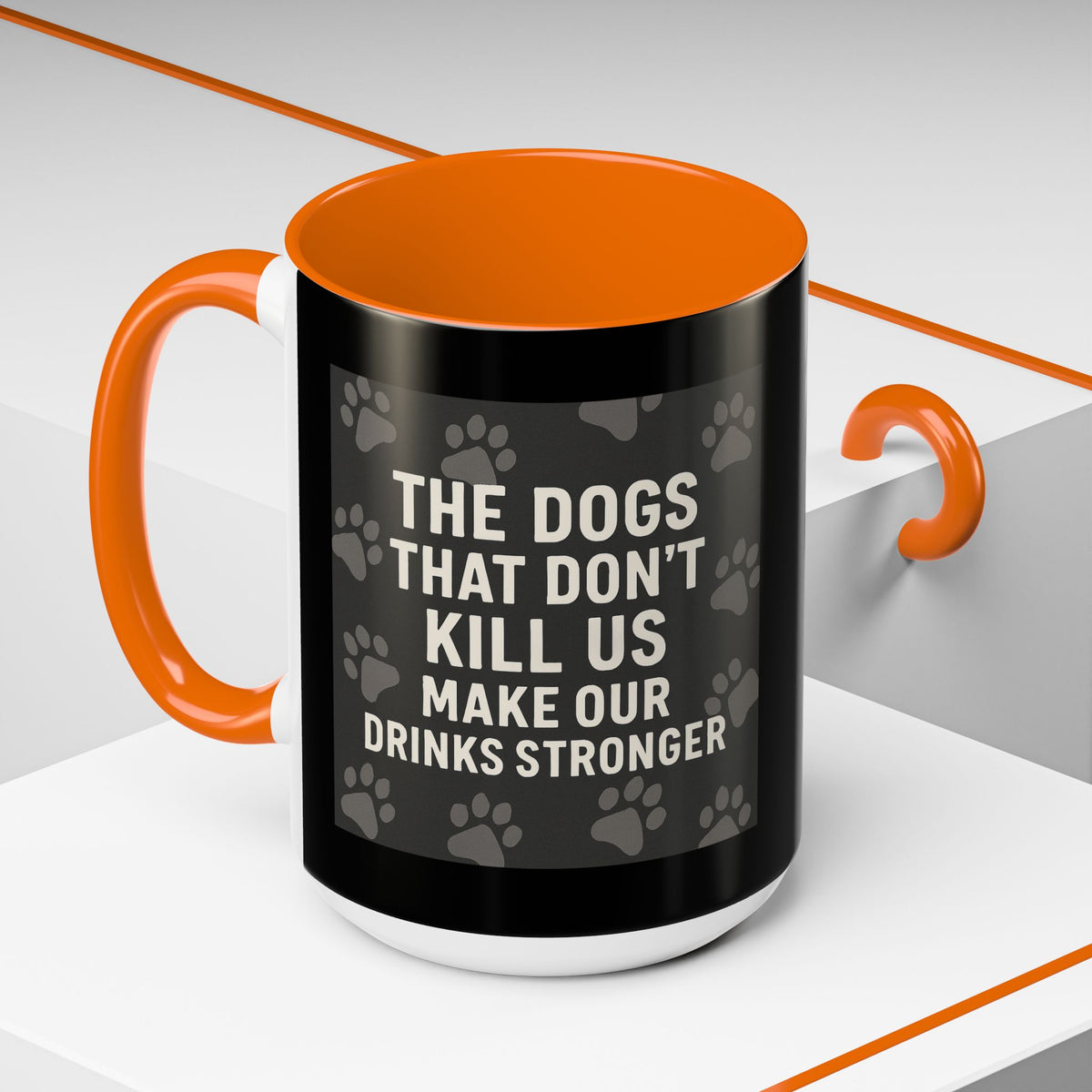 Drinks Stronger 2-Tone Coffee Mug