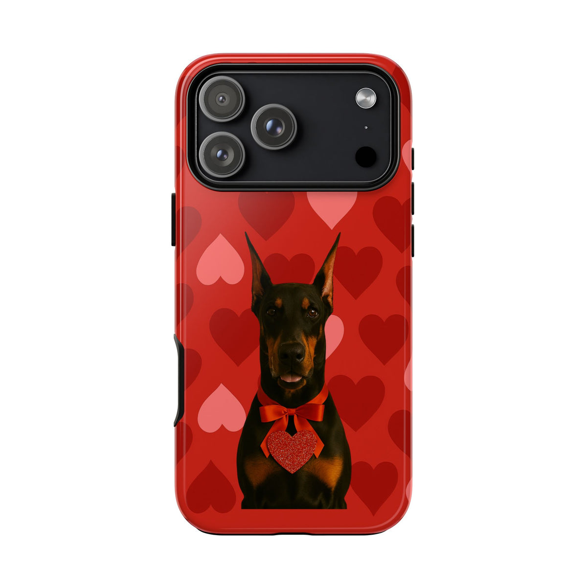 Cupid's Companion Doberman iPhone Case
