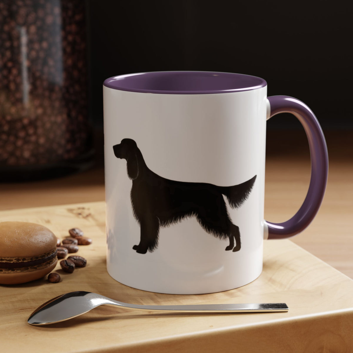 English Setter Silhouette 2-Tone Coffee Mug
