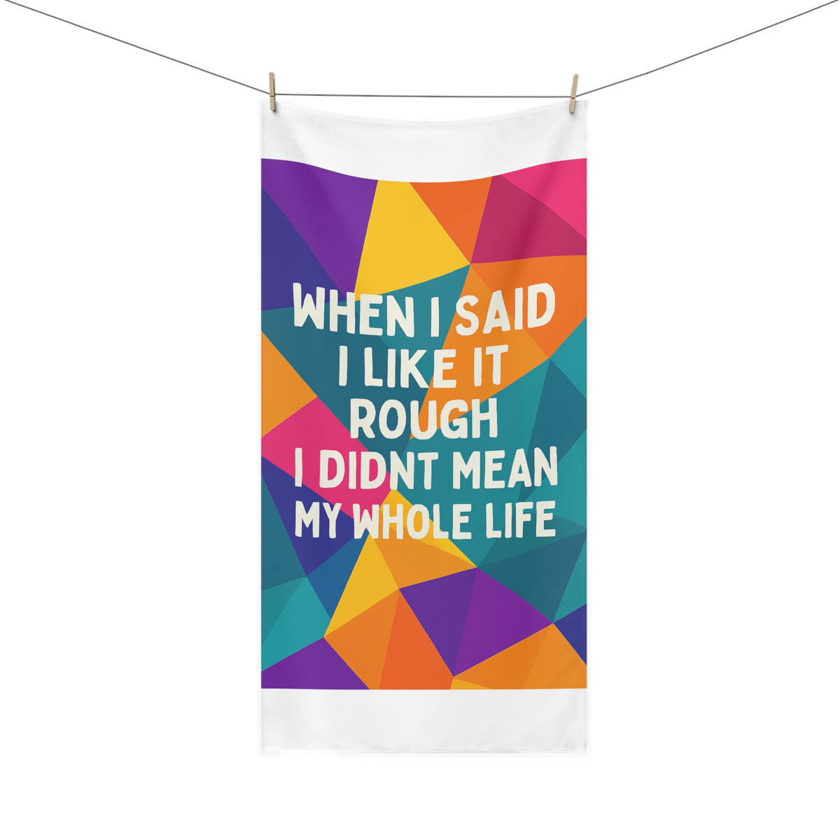 Like It Rough Mink-Cotton Beach Towel