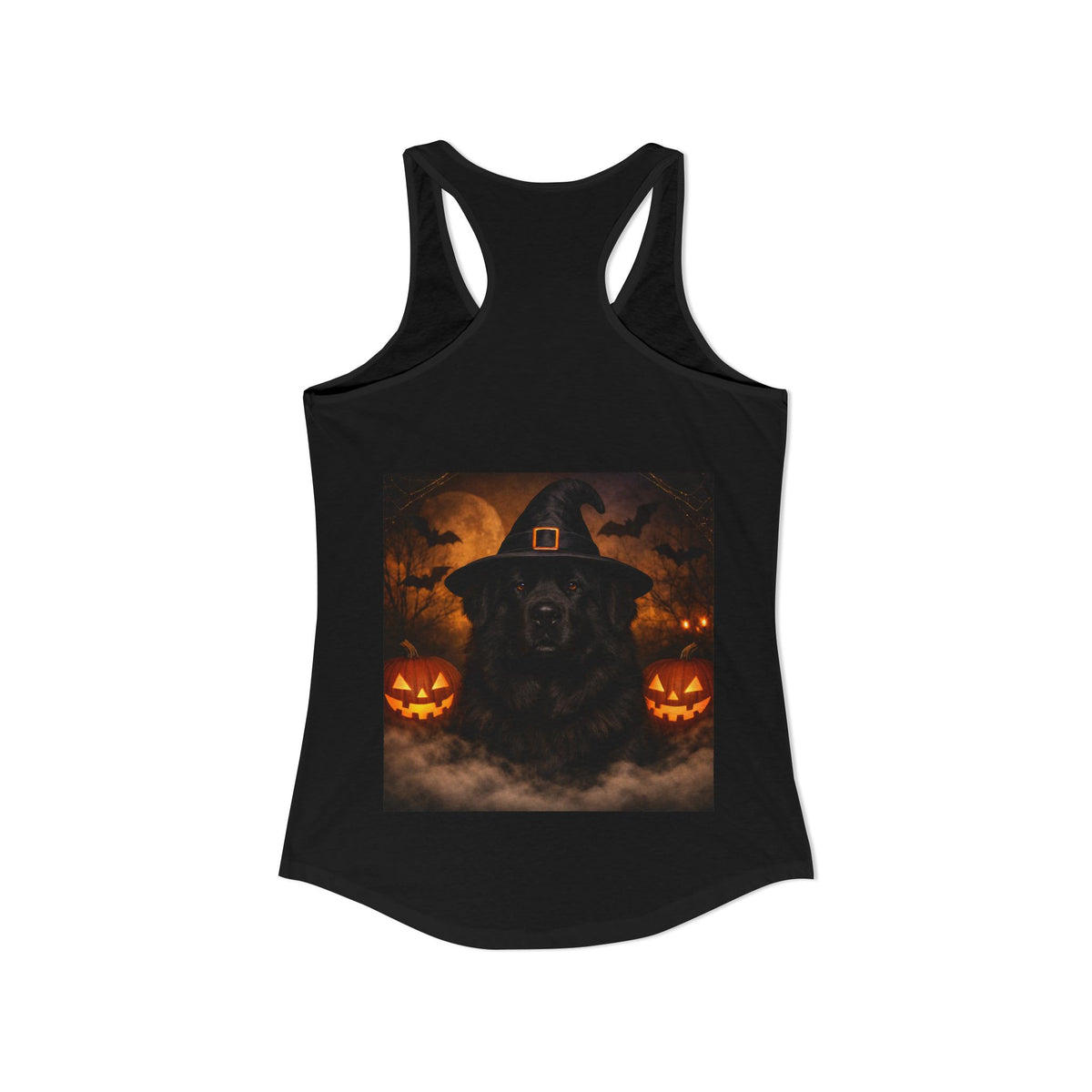 Witch Hat Pack Newfie Women's Racerback Tank