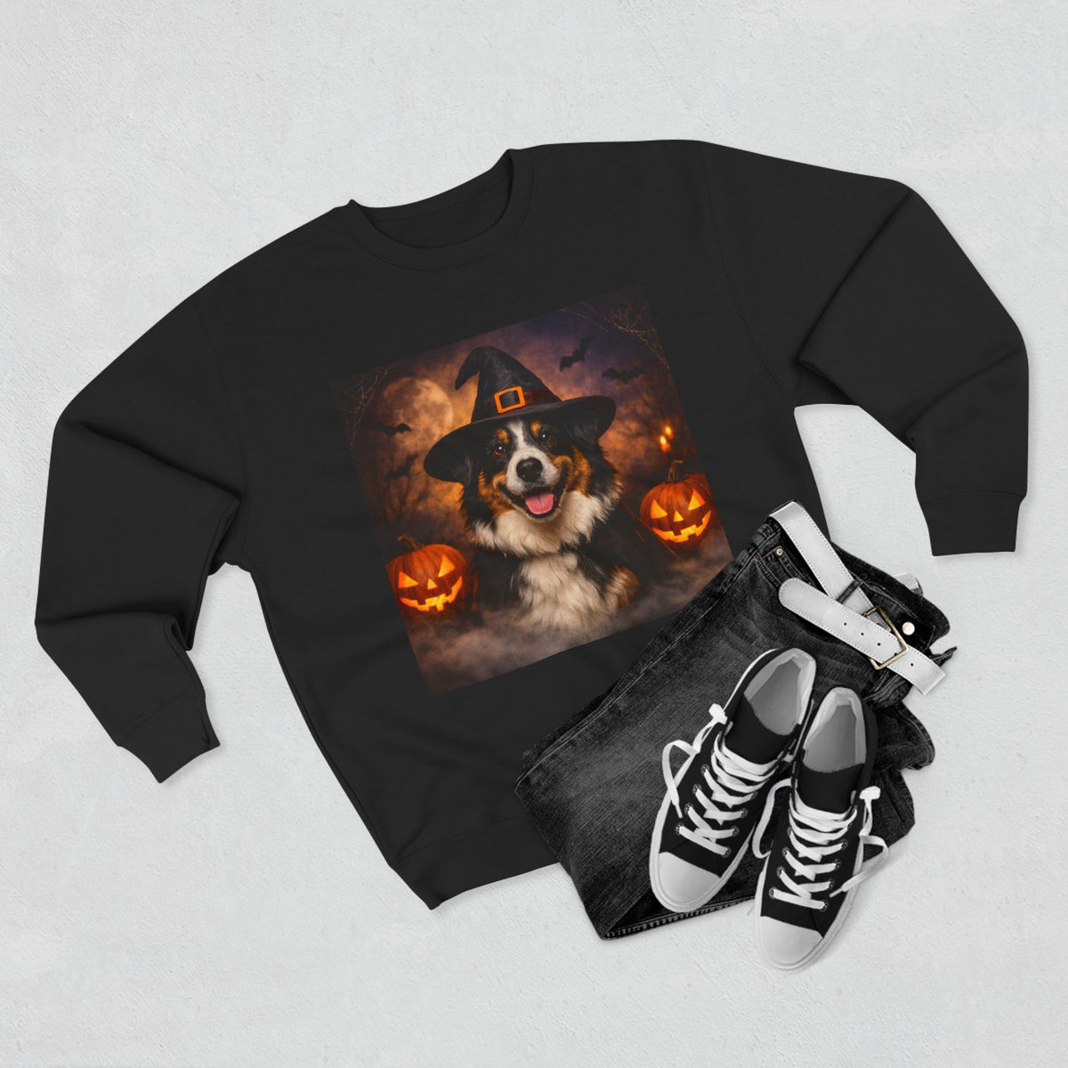 Witch Hat Pack Aussie Unisex Crewneck Sweatshirt