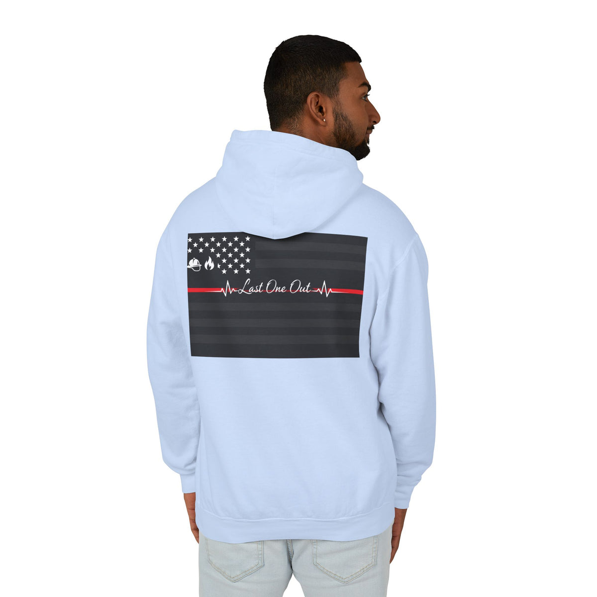 Thin Red Line Unisex Lightweight Hoodie