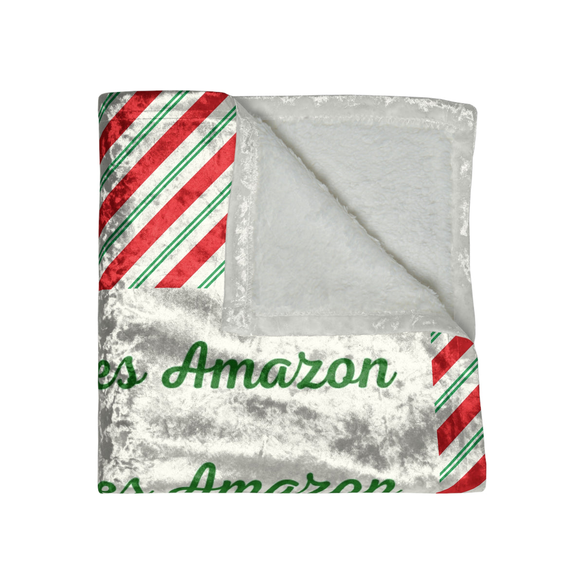 Here Comes Amazon Crushed Velvet Blanket