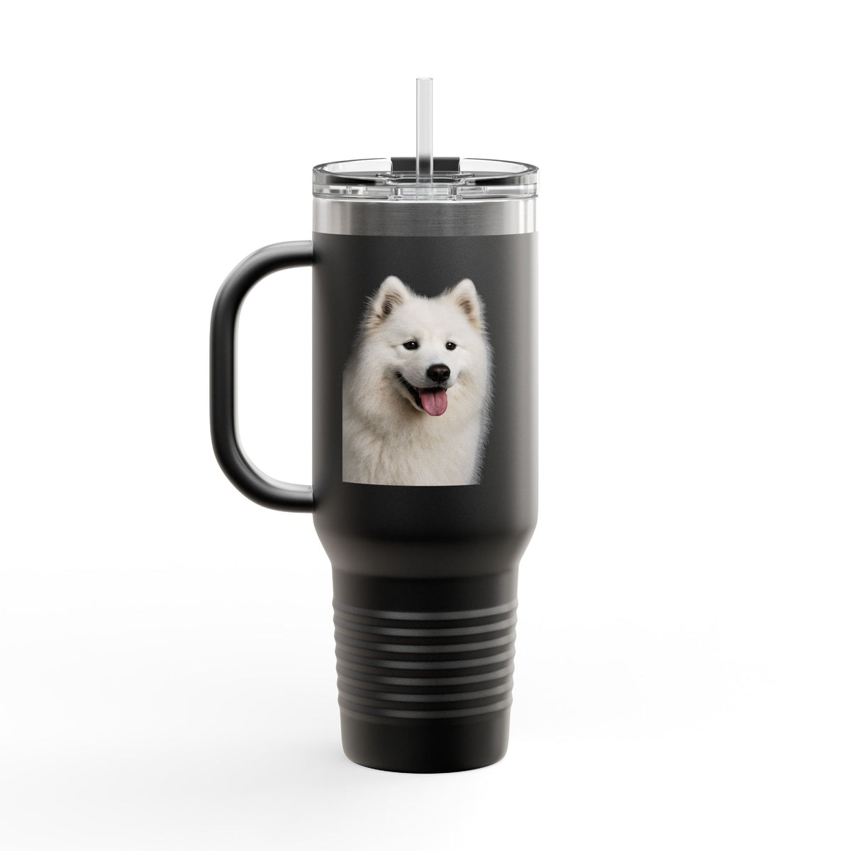 Samoyed Head Insulated Travel Mug