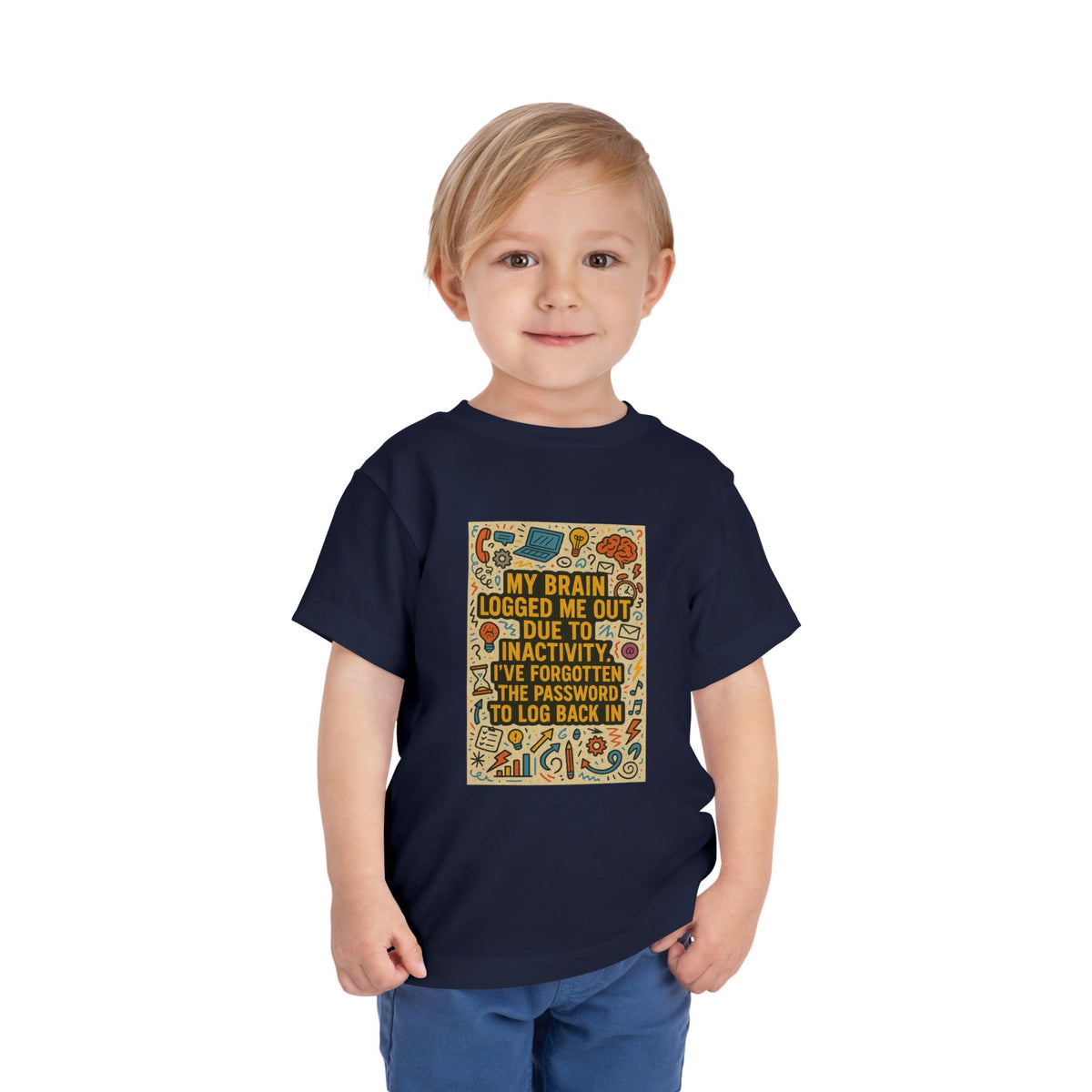 Logged Out Toddler Unisex Short Sleeve Crewneck Tee