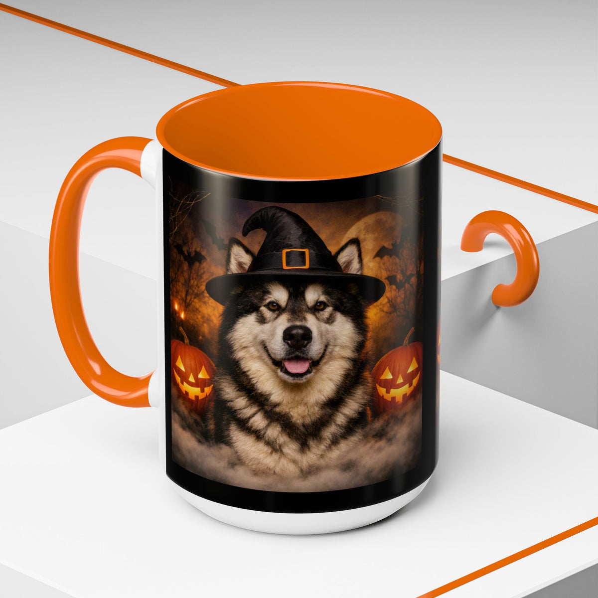 Witch Hat Pack Malamute 2-Tone Coffee Mug
