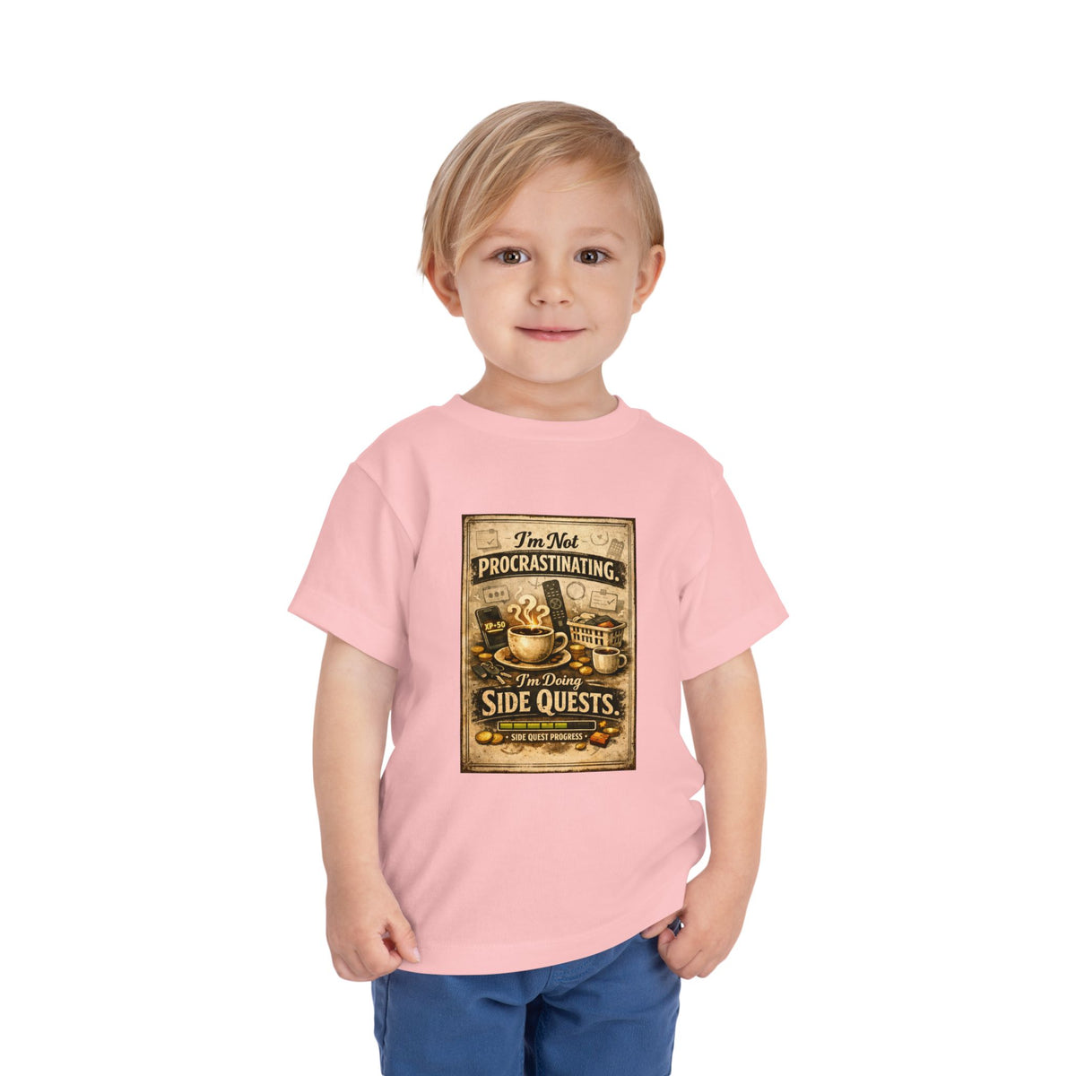 Procrastinating Toddler Unisex Short Sleeve Crewneck Tee