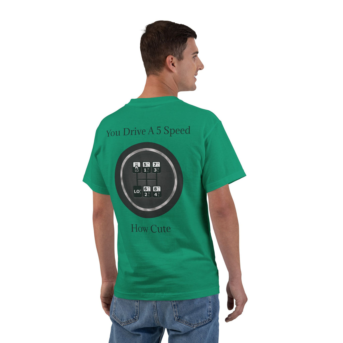 5 Speed How Cute Men's Short-Sleeve Crewneck Tee