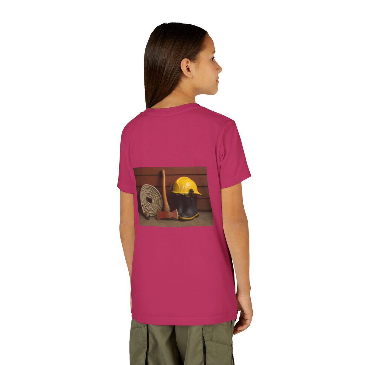 Fire/Rescue Appreciation Youth Unisex Short Sleeve Crewneck Tee