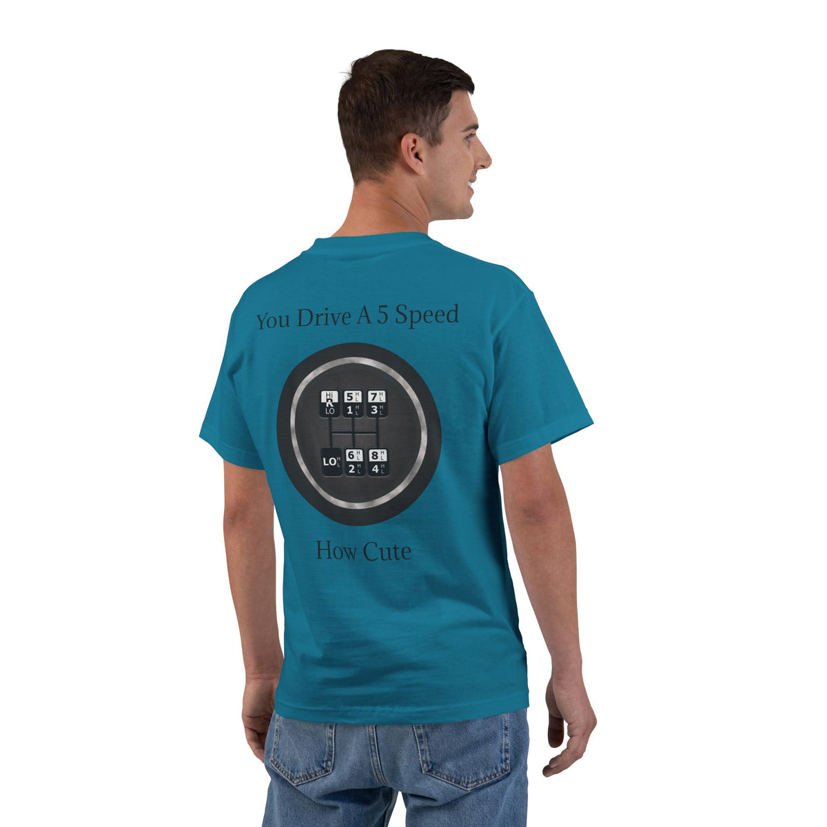 5 Speed How Cute Men's Short-Sleeve Crewneck Tee