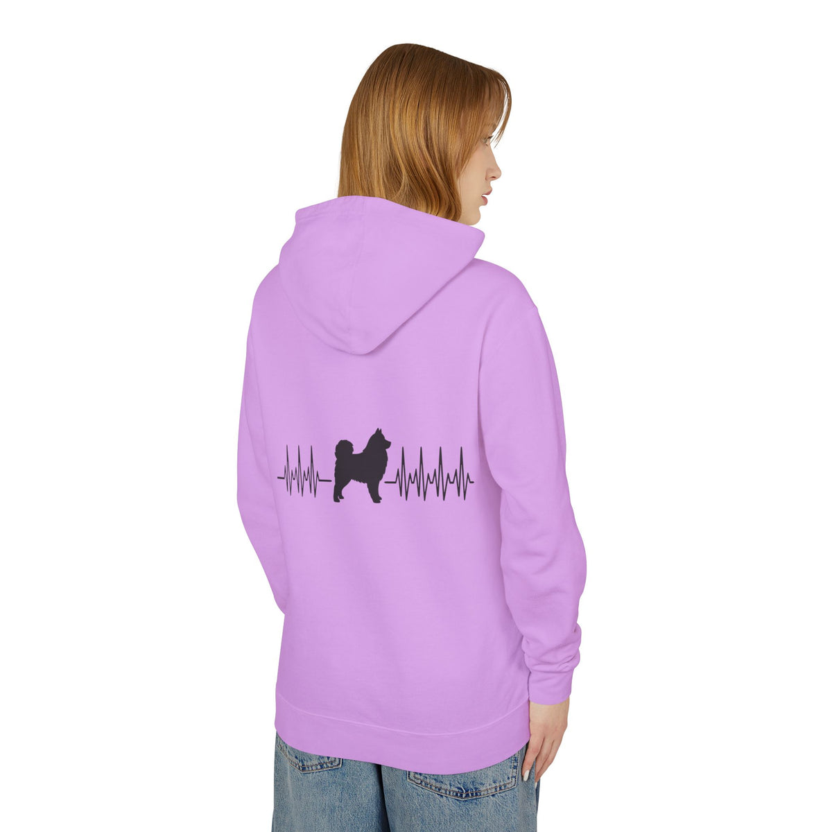My Heart Beats For Samoyeds Unisex Lightweight Hoodie