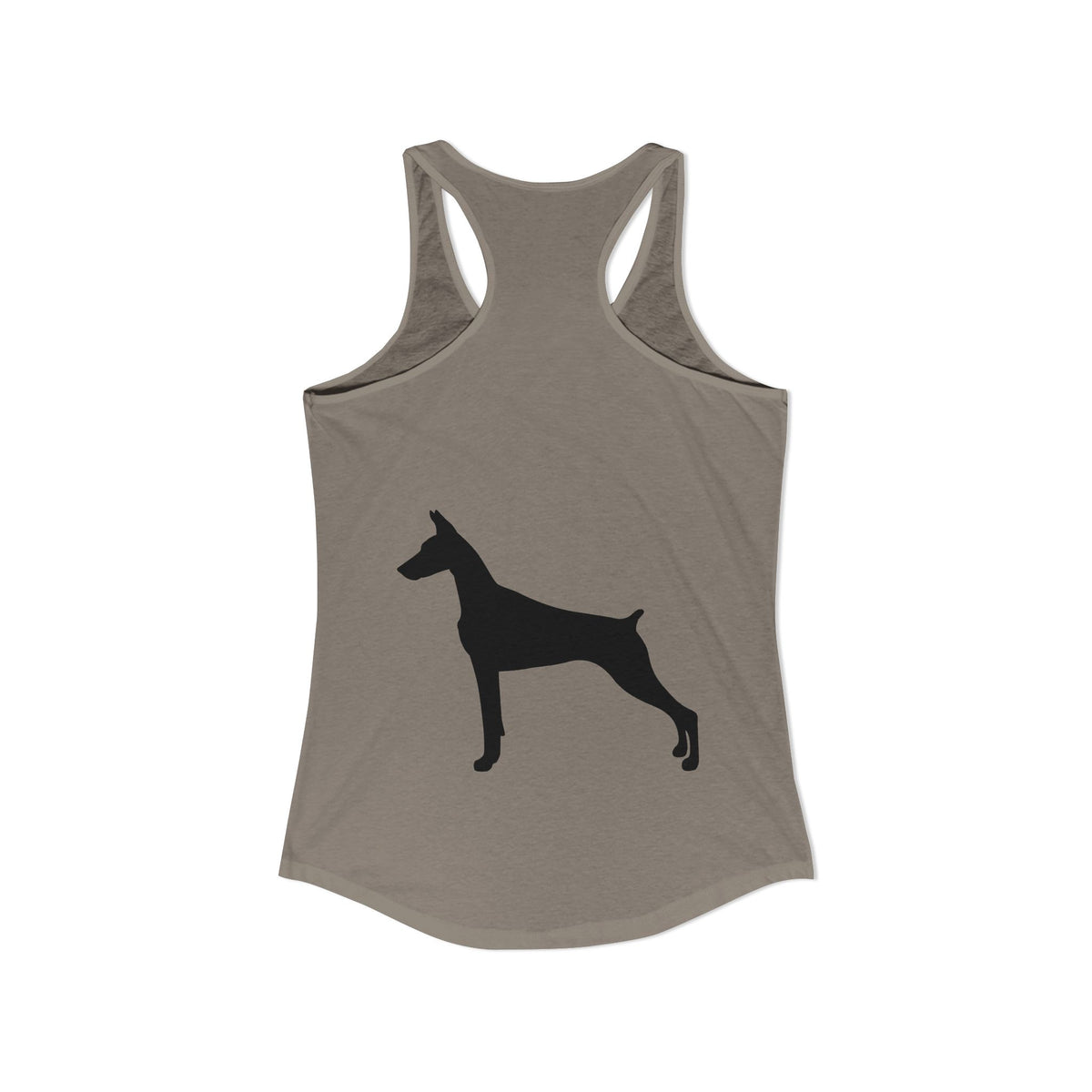 Doberman Silhouette Women's Racerback Tank