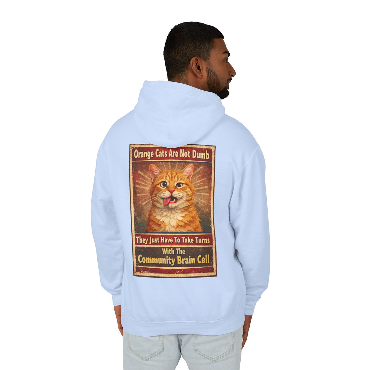 Community Brain Cell Unisex Lightweight Hoodie