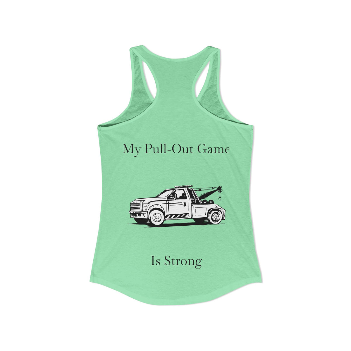 Pull Out Wheel Lift Tow Truck Women's Racerback Tank
