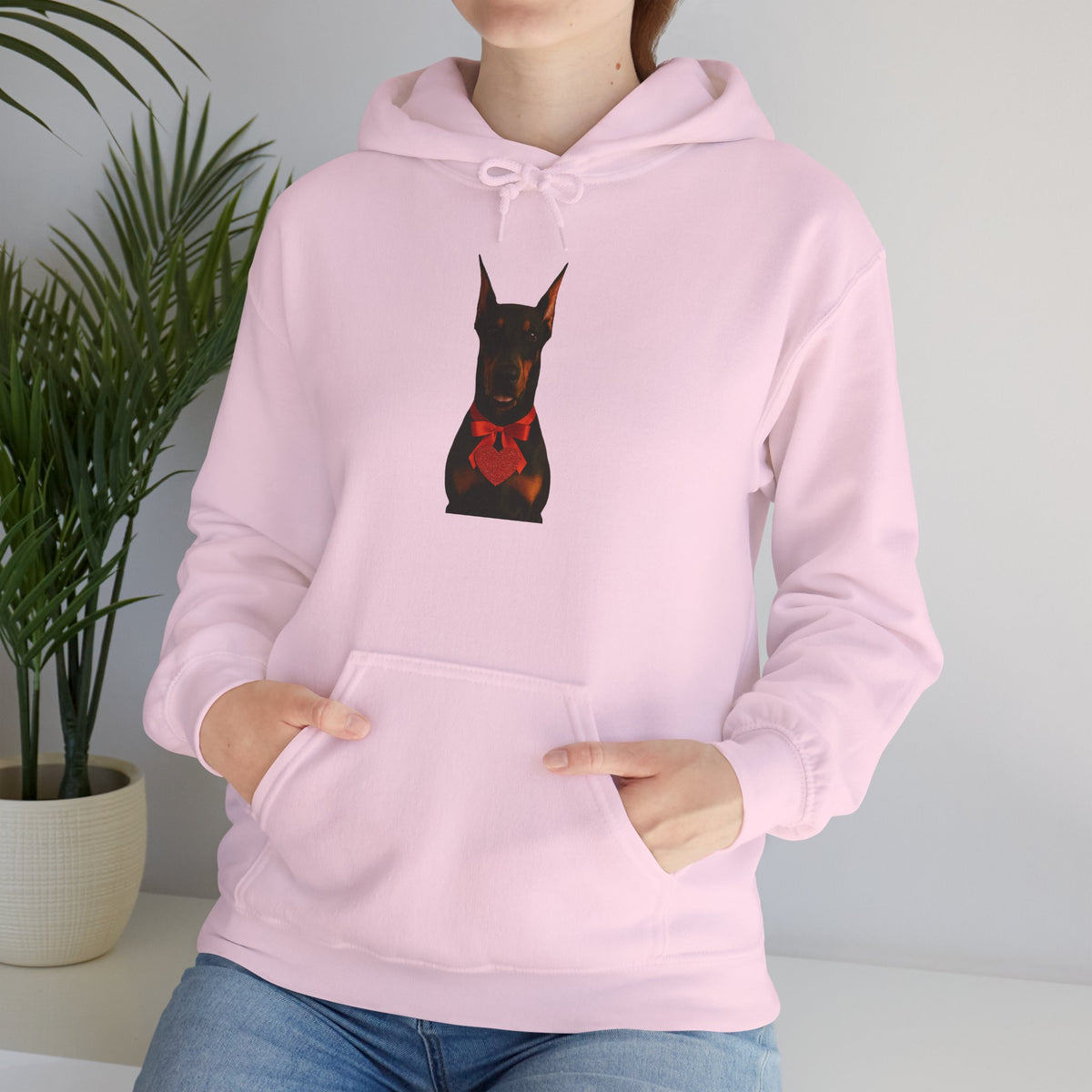 Cupid's Companion Doberman Unisex Hoodie
