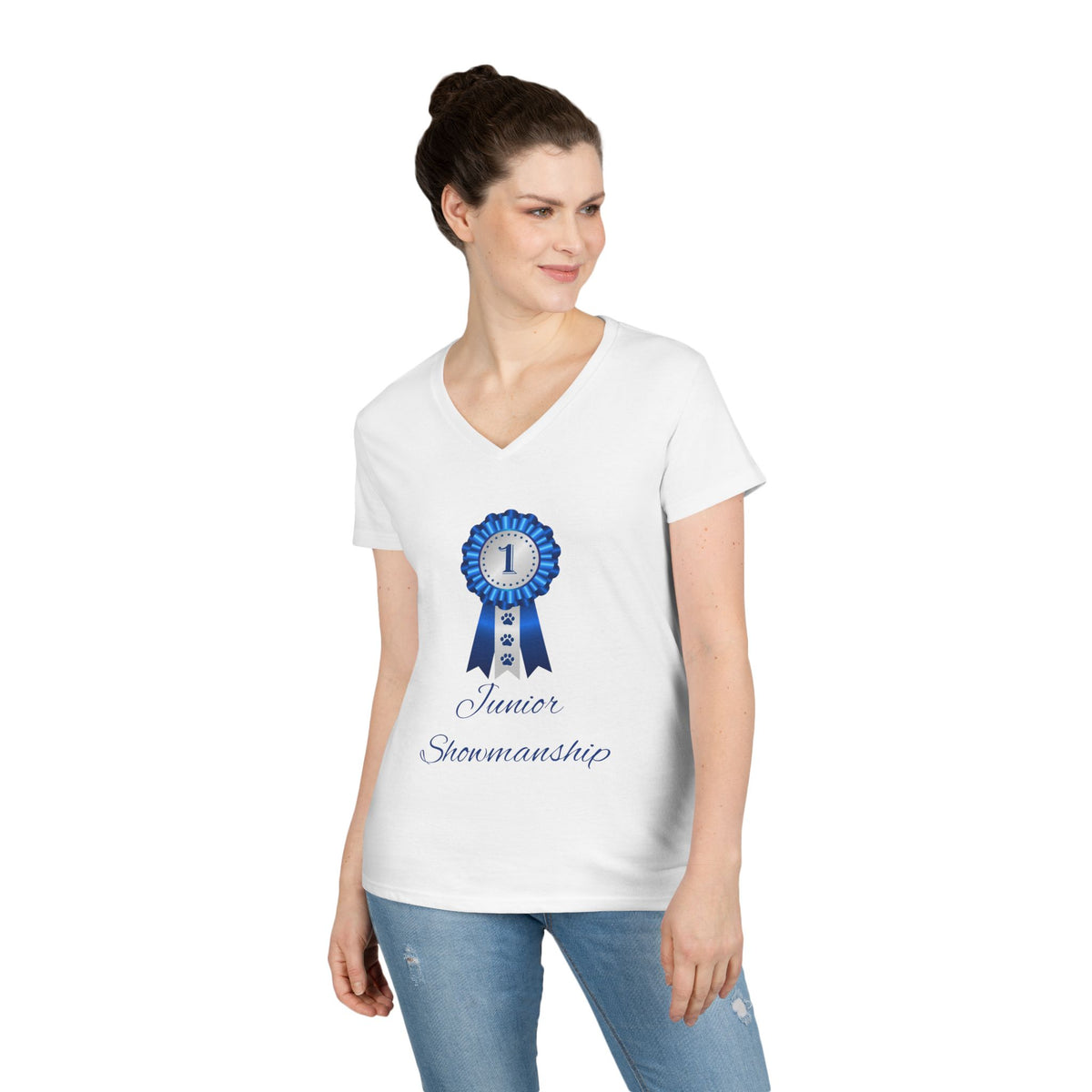 Junior Showmanship Women's V-Neck Tee