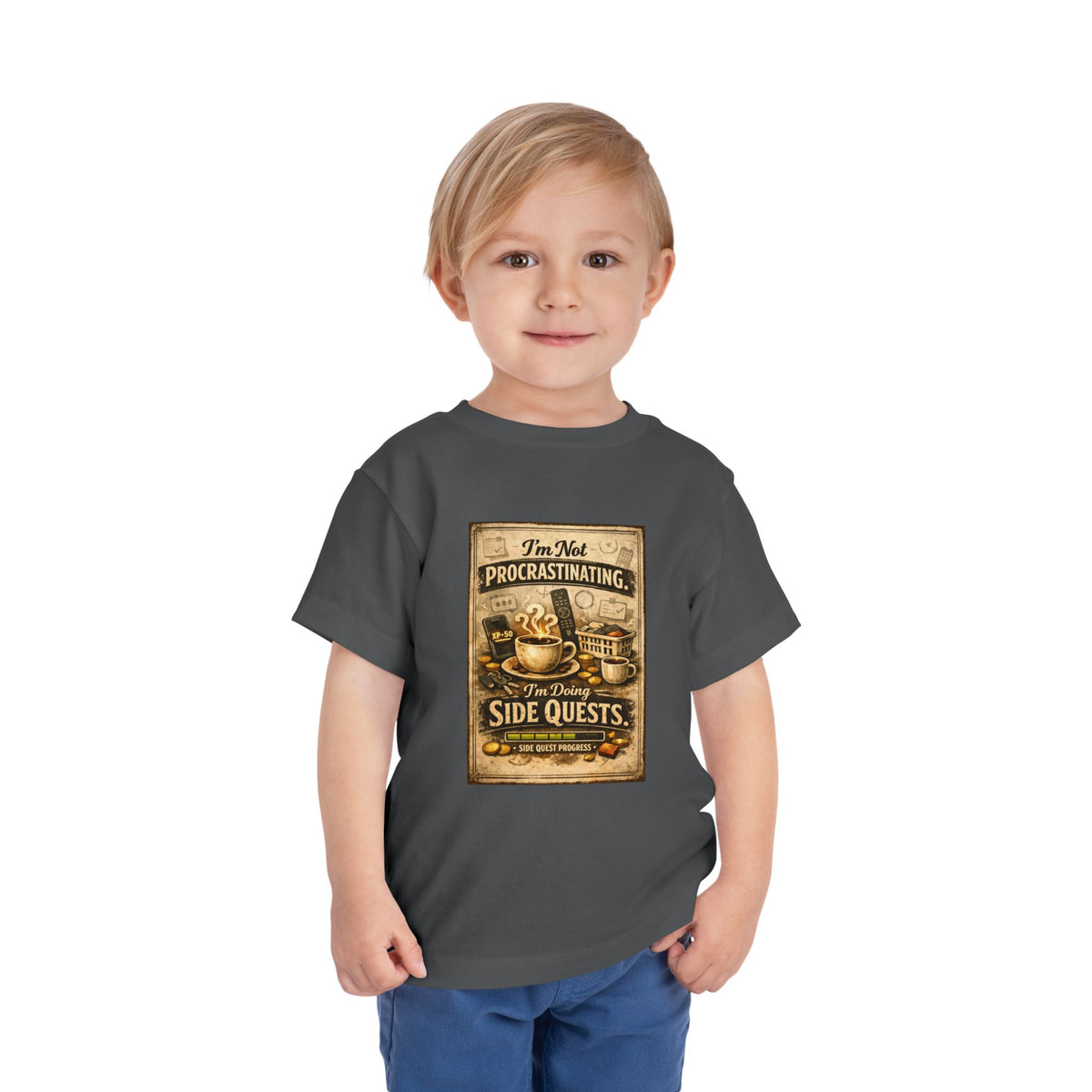 Procrastinating Toddler Unisex Short Sleeve Crewneck Tee