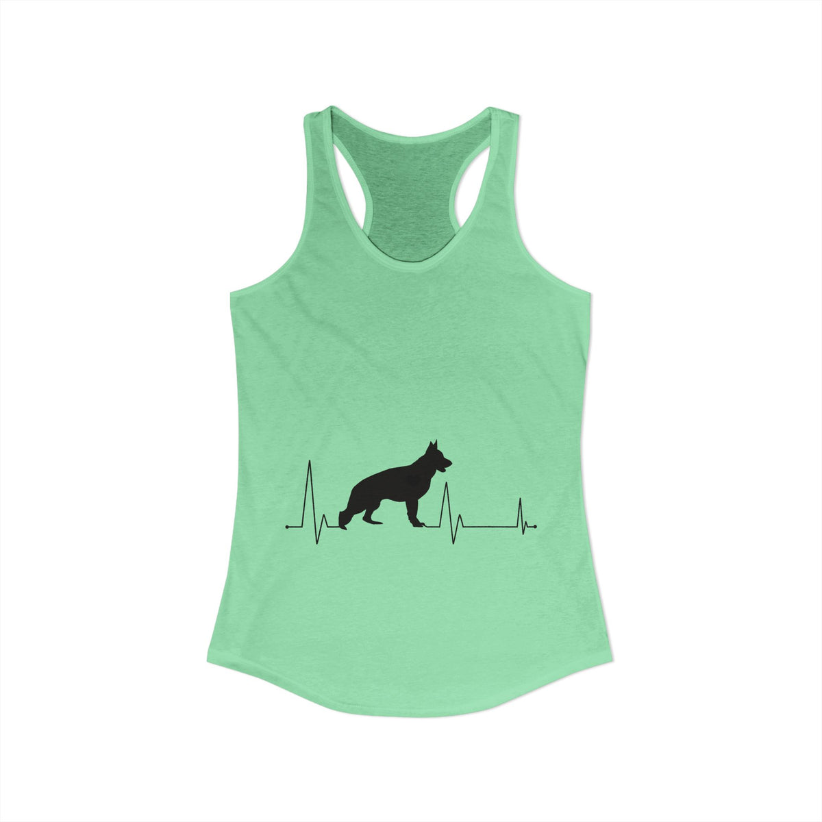 My Heart Beats For German Shepherds Women's Racerback Tank