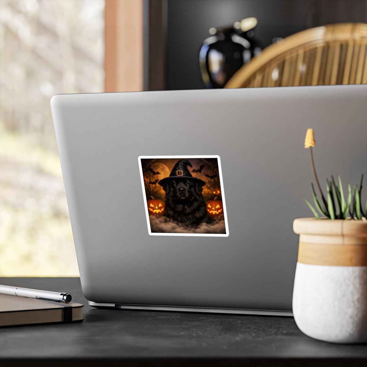 Witch Hat Pack Newfie Vinyl Decal