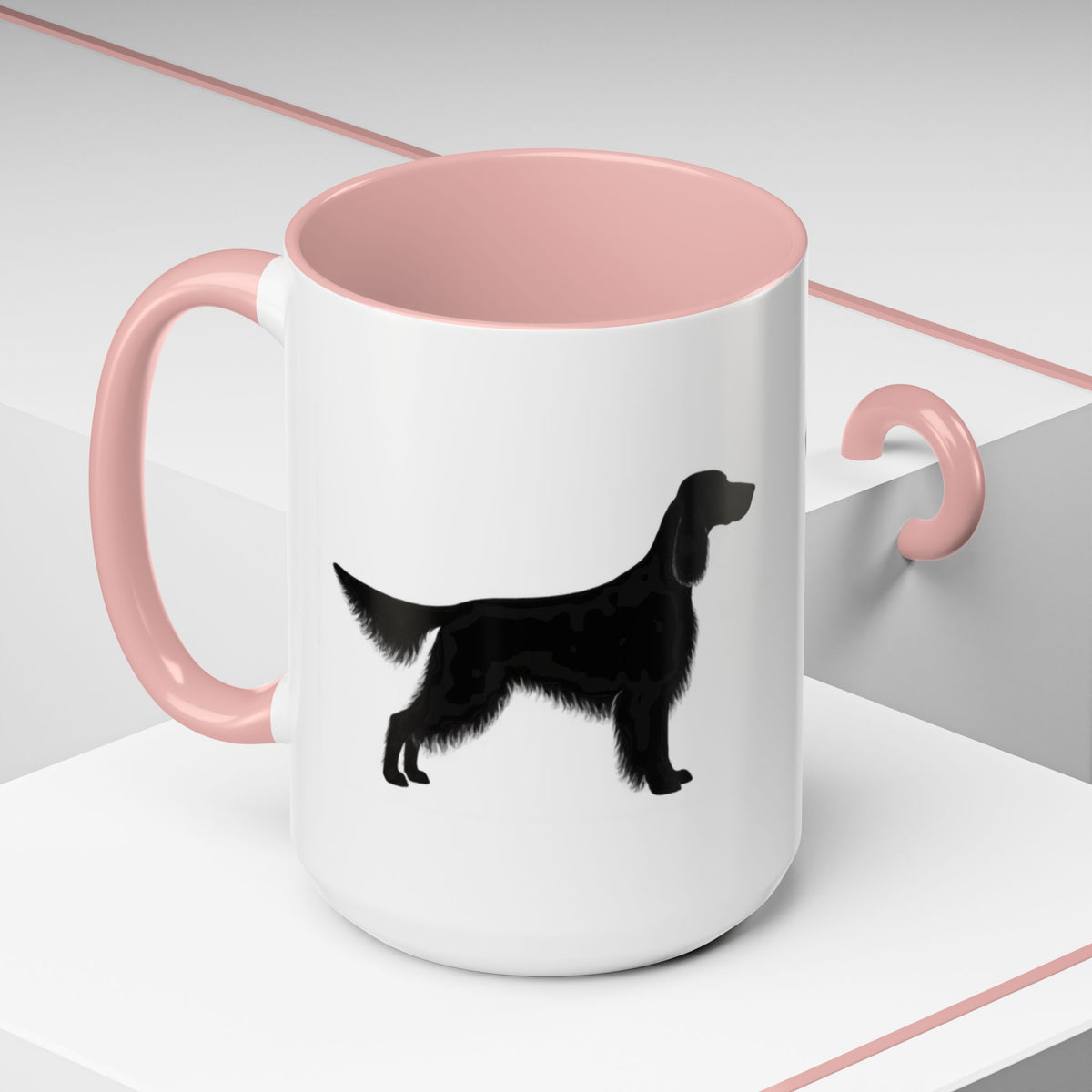 English Setter Silhouette 2-Tone Coffee Mug