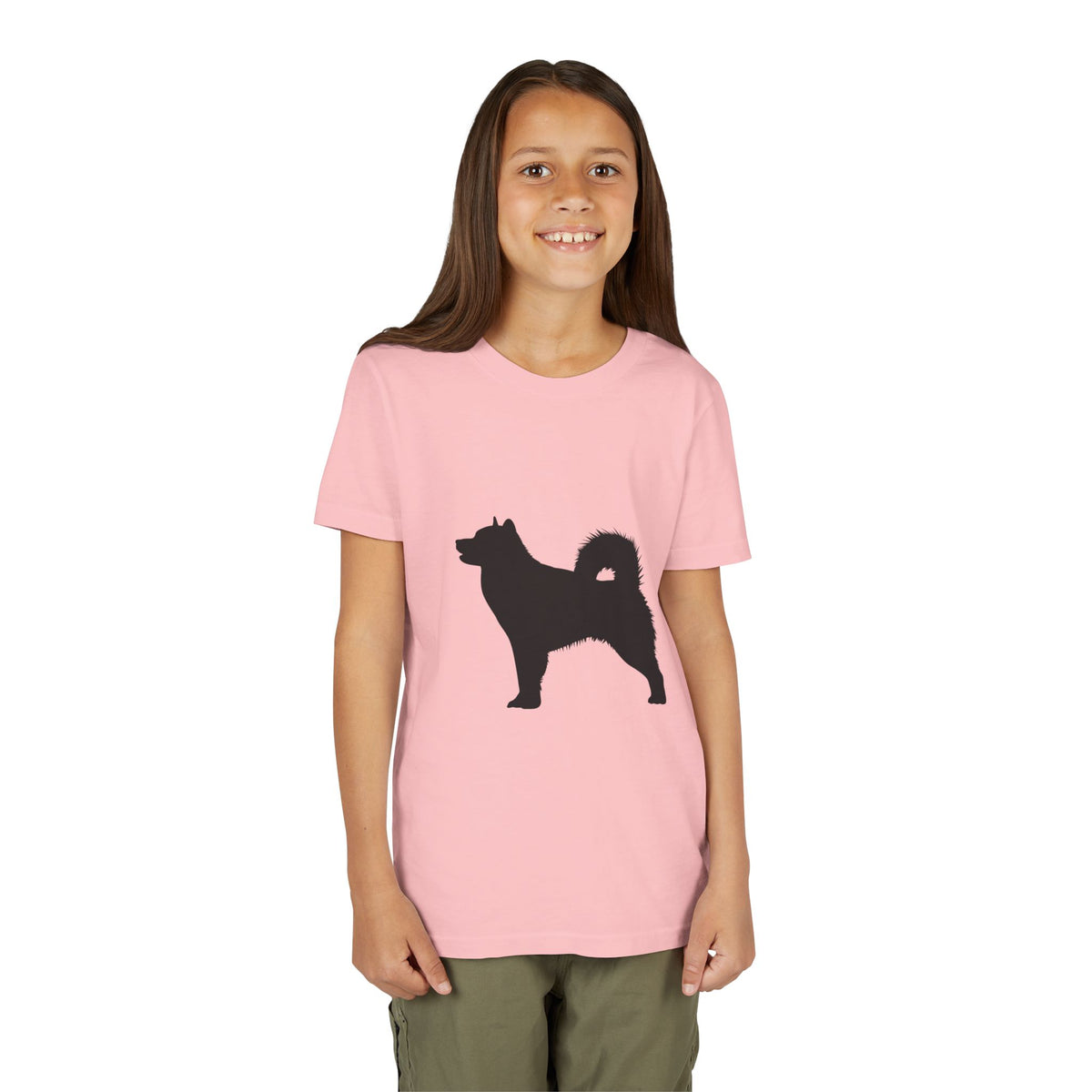 Malamute Silhouette Youth Unisex Short Sleeve Crewneck Tee