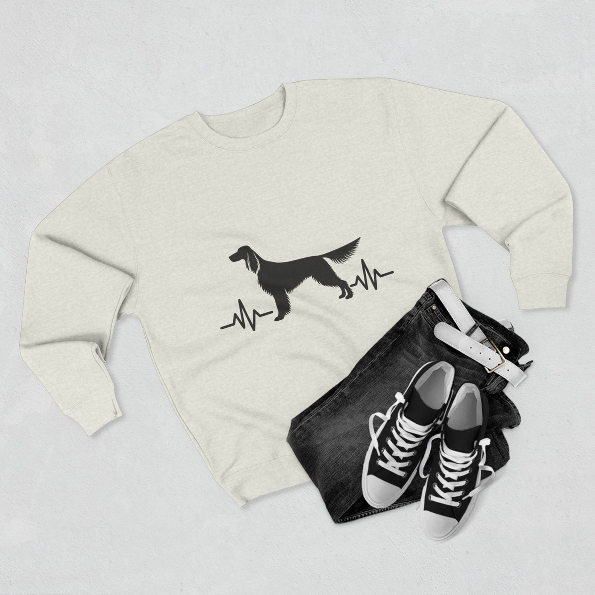 My Heart Beats For English Setters Unisex Crewneck Sweatshirt