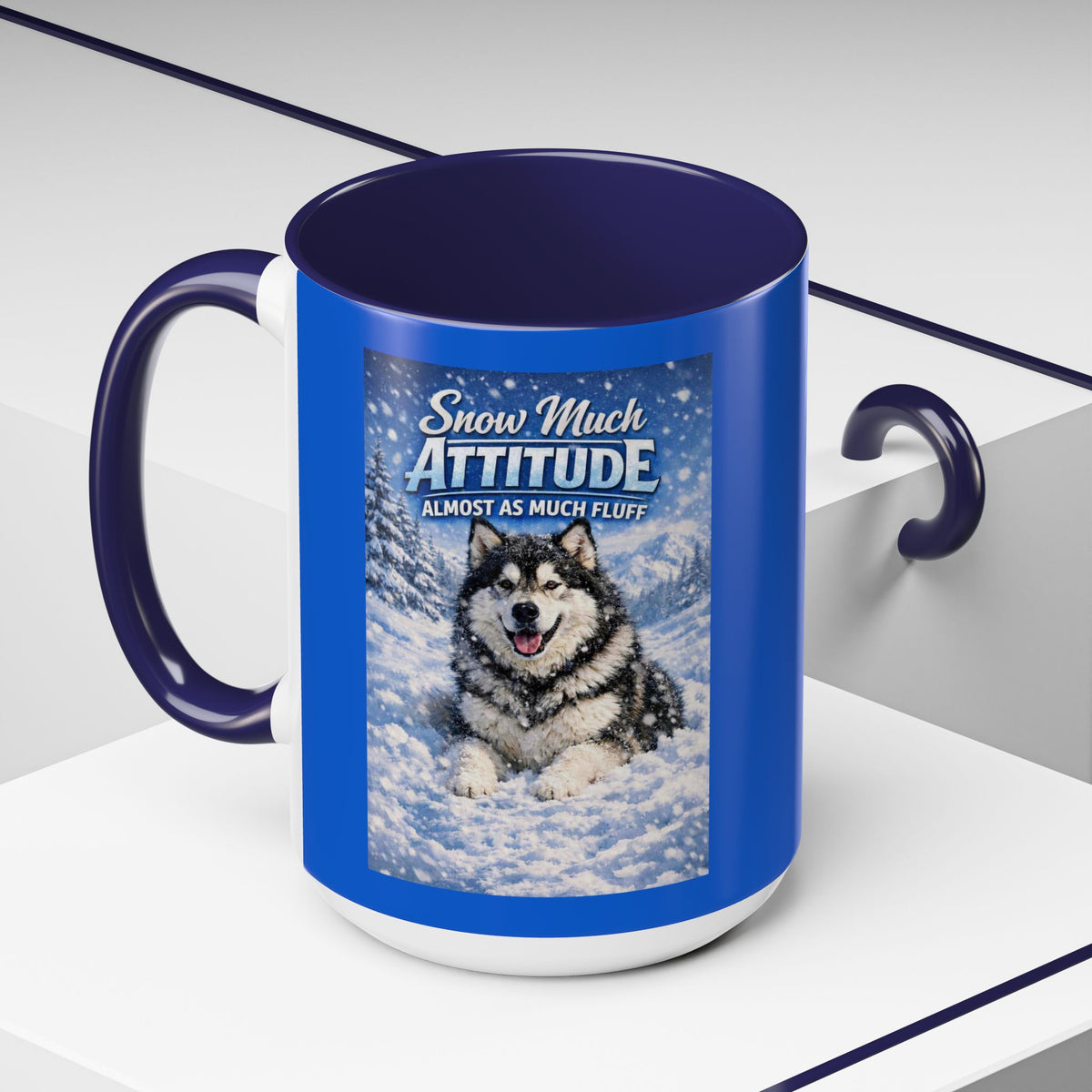 Snow Much Attitude 2-Tone Coffee Mug