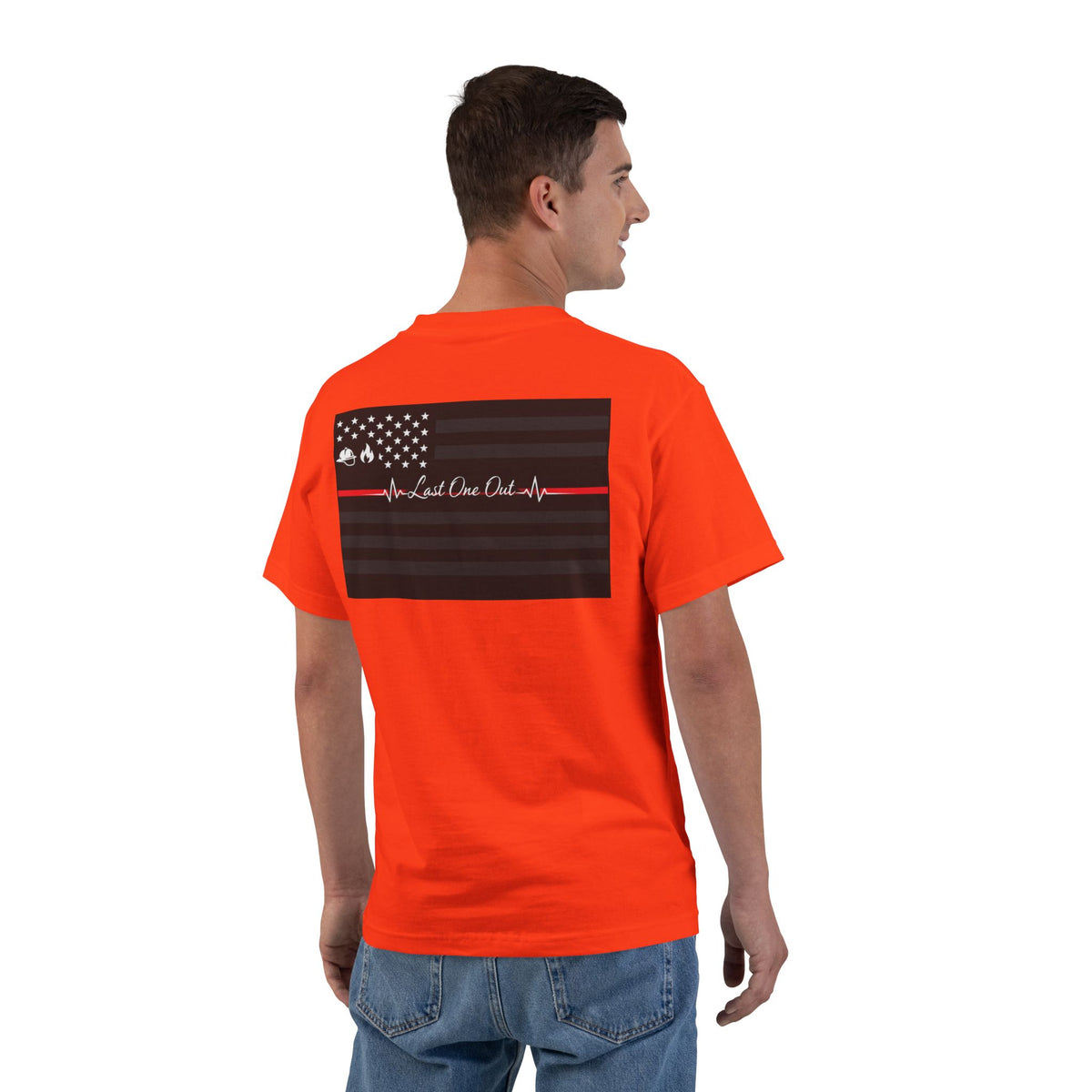 Thin Red Line Men's Short-Sleeve Crewneck Tee