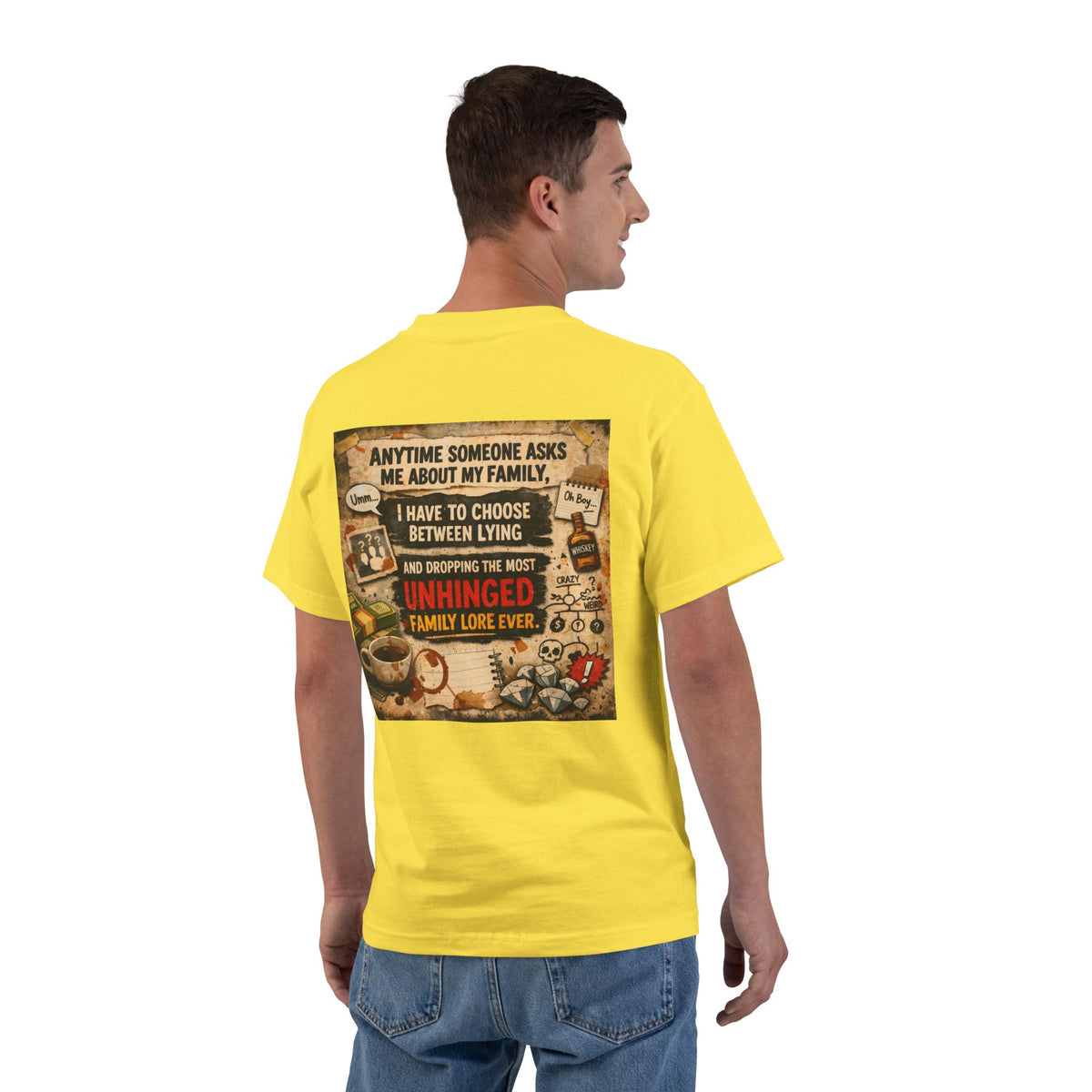 Unhinged Family Men's Short-Sleeve Crewneck Tee