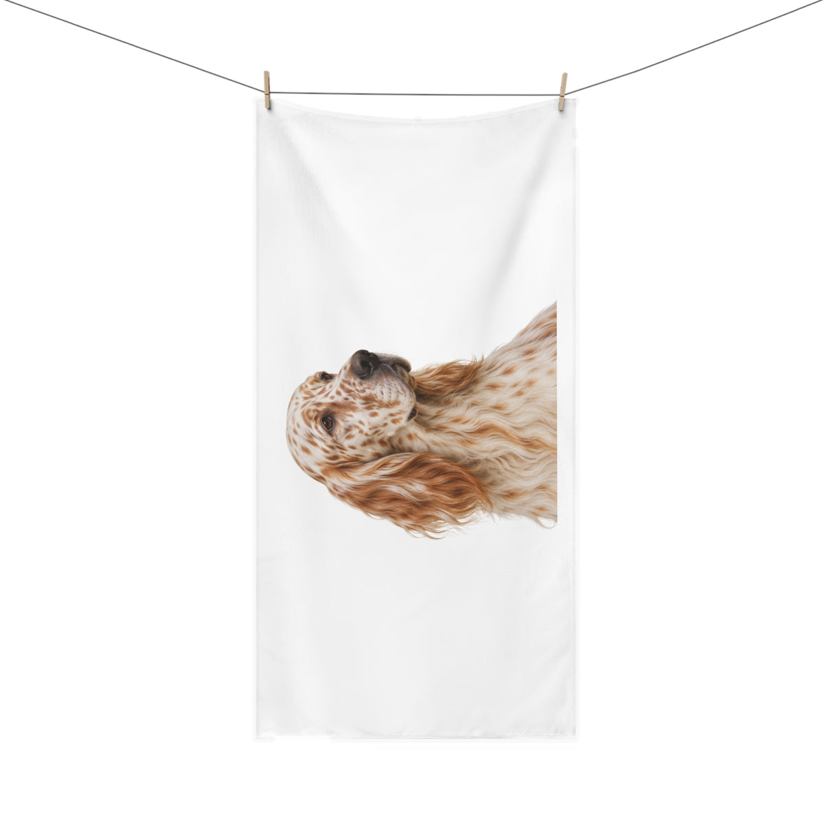 English Setter Head Mink-Cotton Beach Towel