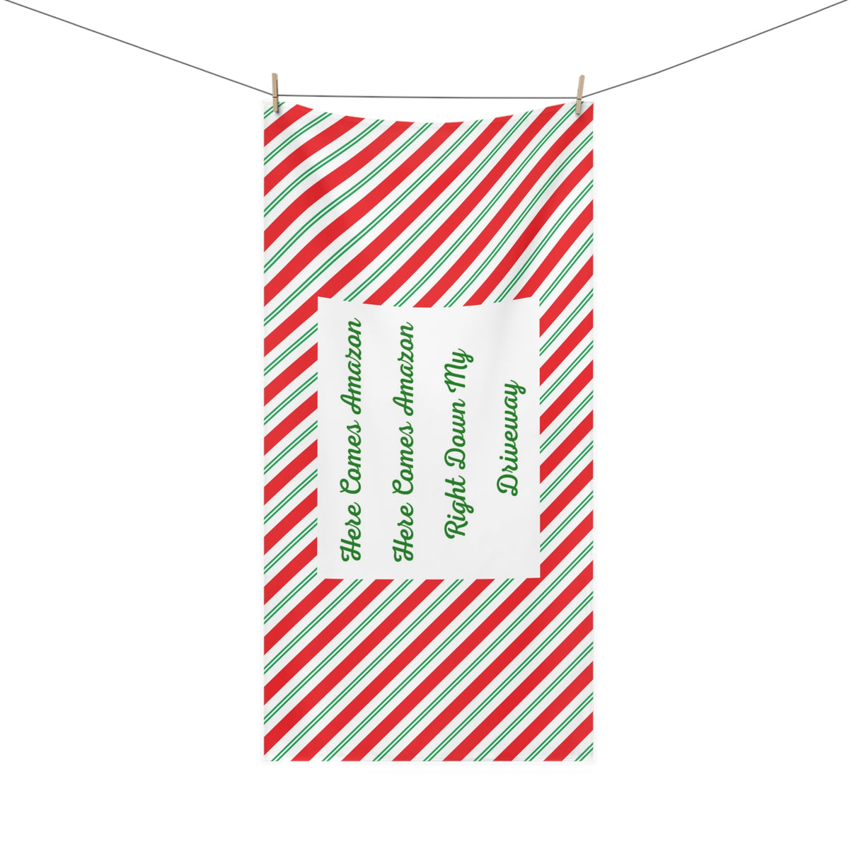 Here Comes Amazon Mink-Cotton Beach Towel