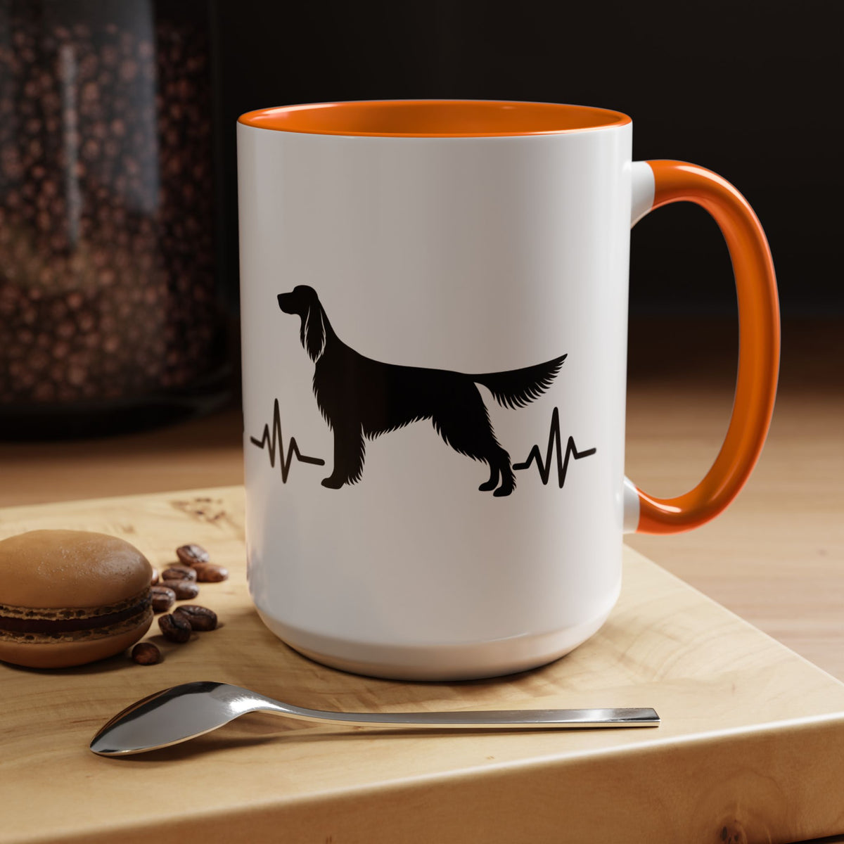 My Heart Beats For English Setters 2-Tone Coffee Mug