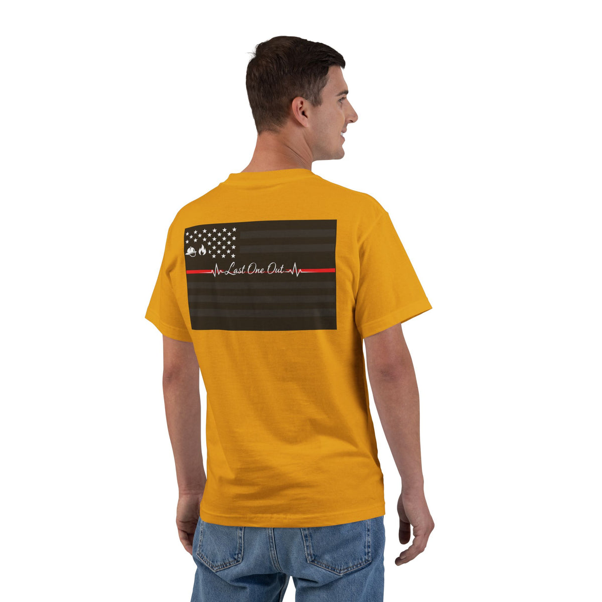 Thin Red Line Men's Short-Sleeve Crewneck Tee