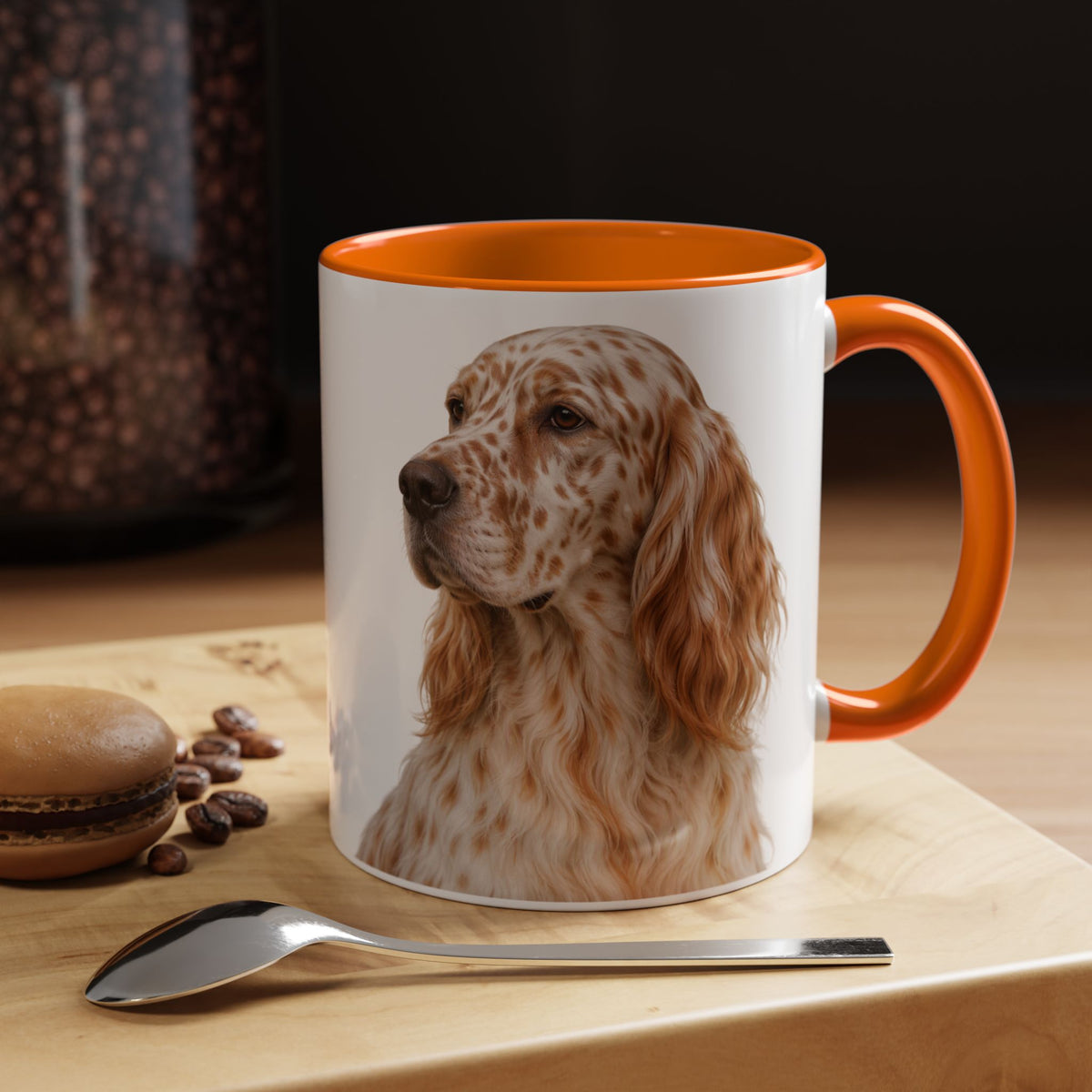 English Setter Head 2-Tone Coffee Mug
