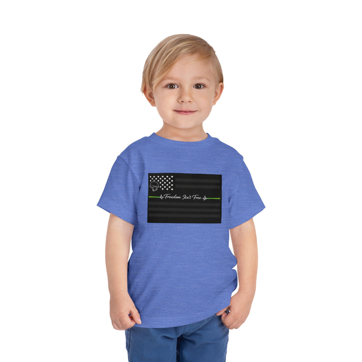 Thin Green Line Toddler Unisex Short Sleeve Crewneck Tee