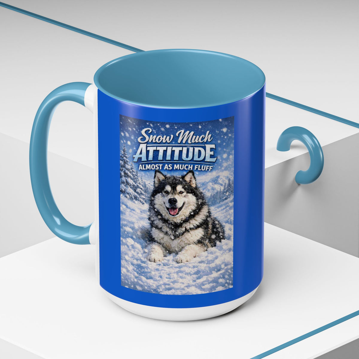 Snow Much Attitude 2-Tone Coffee Mug