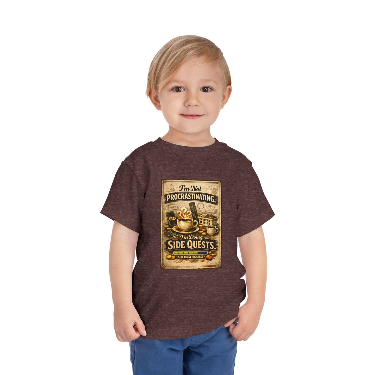 Procrastinating Toddler Unisex Short Sleeve Crewneck Tee