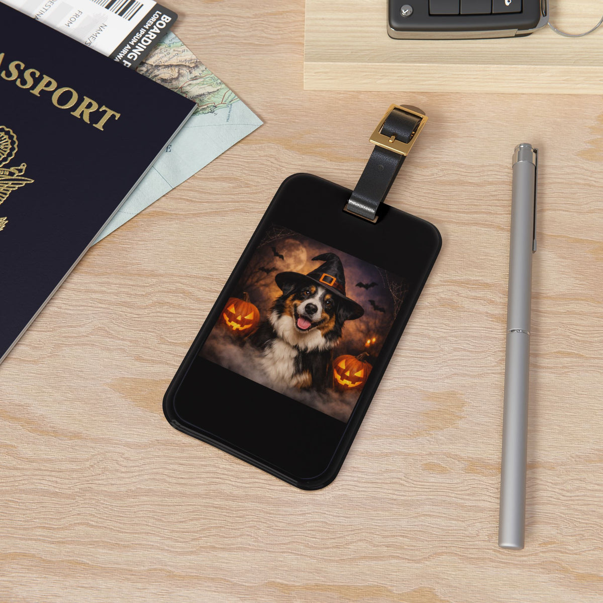 Witch Hat Pack Aussie Leather Strap Luggage Tag