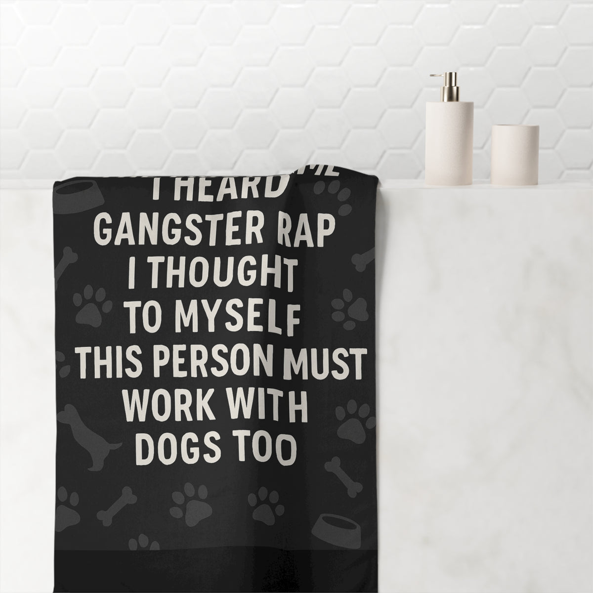 Gangster Rap Mink-Cotton Beach Towel