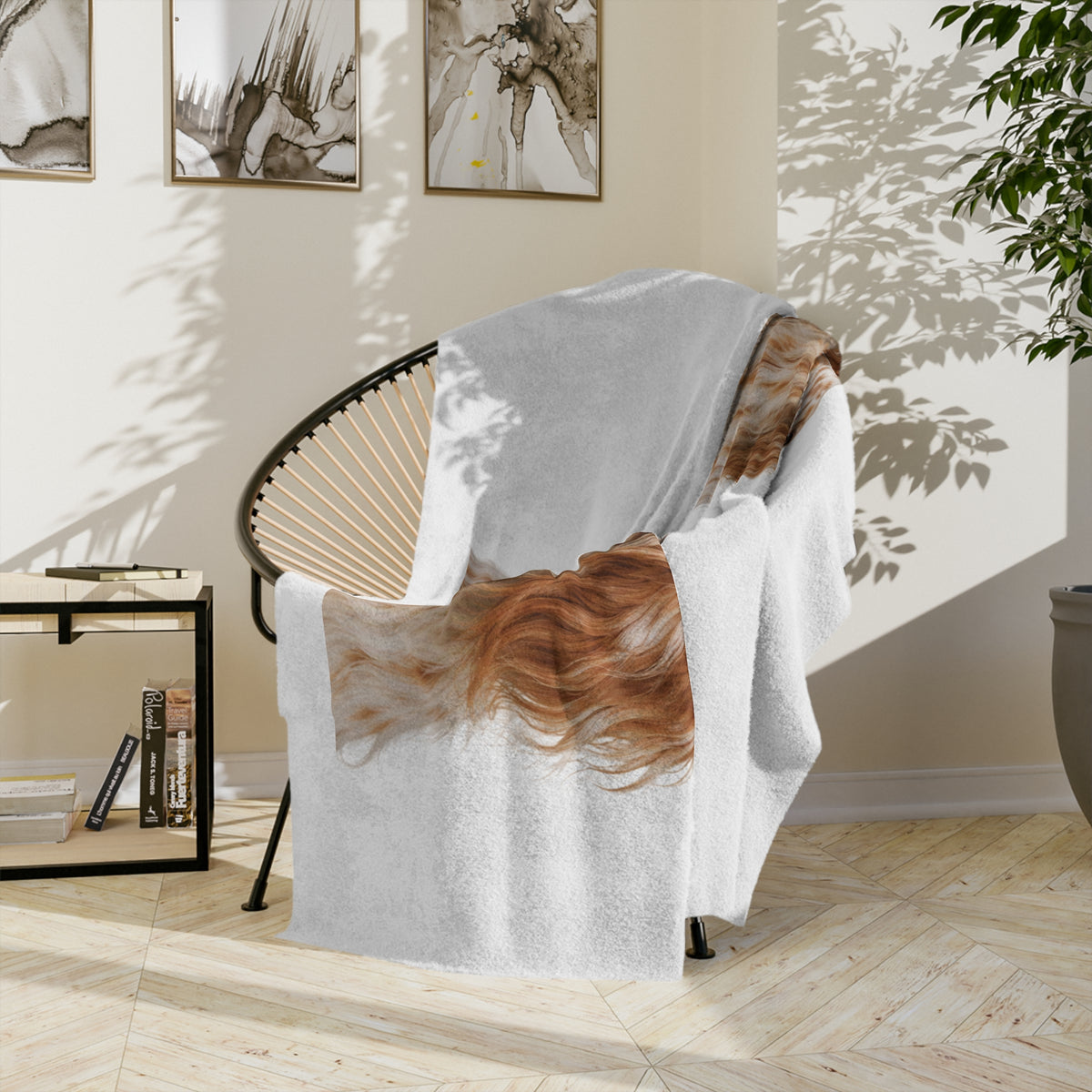 English Setter Head Velveteen Microfiber Blanket