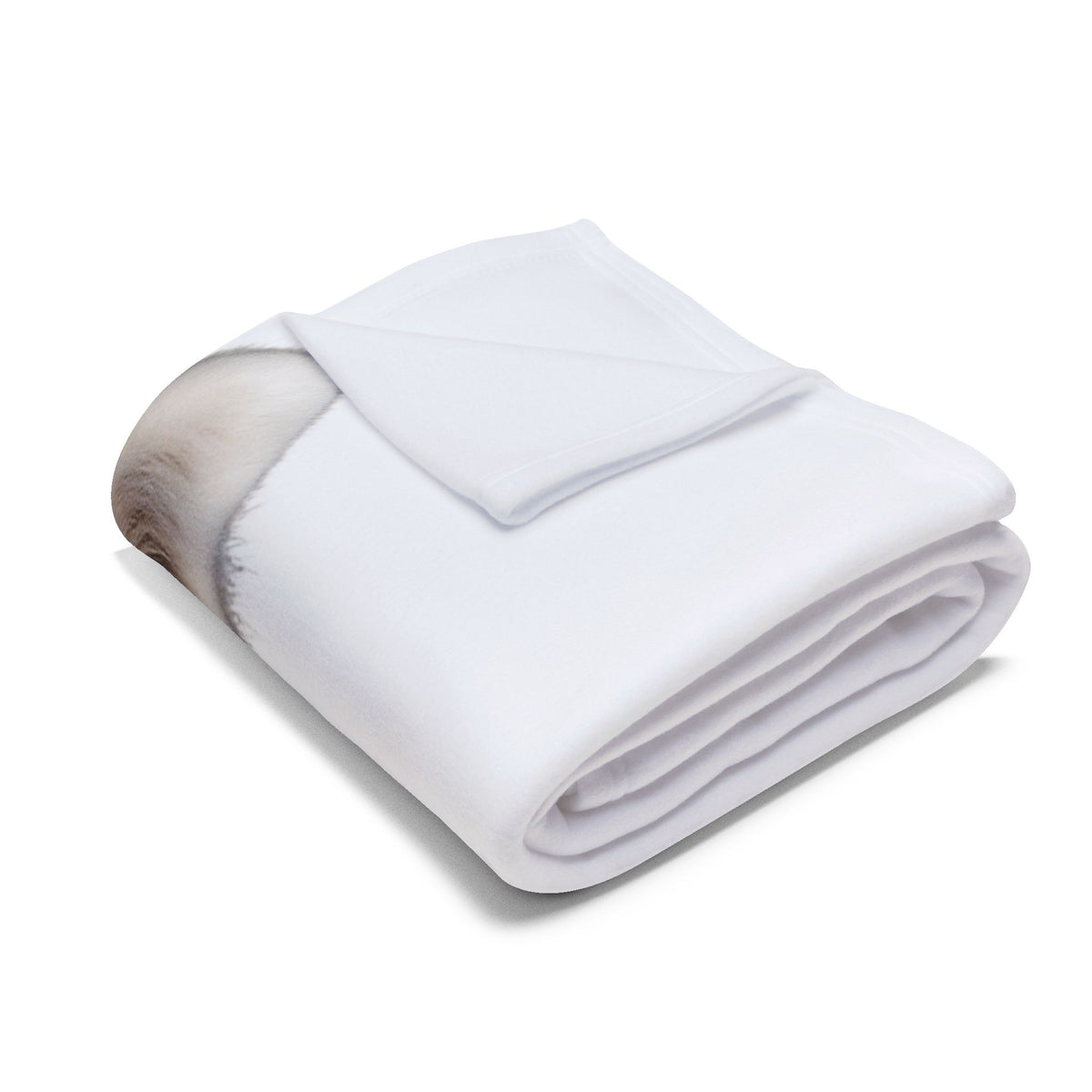 Samoyed Head Arctic Fleece Blanket
