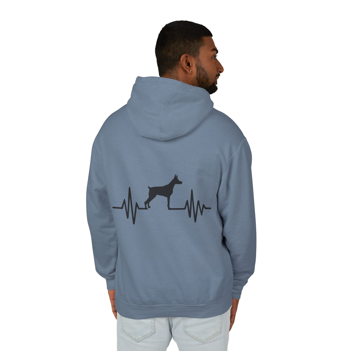 My Heart Beats For Dobermans Unisex Lightweight Hoodie