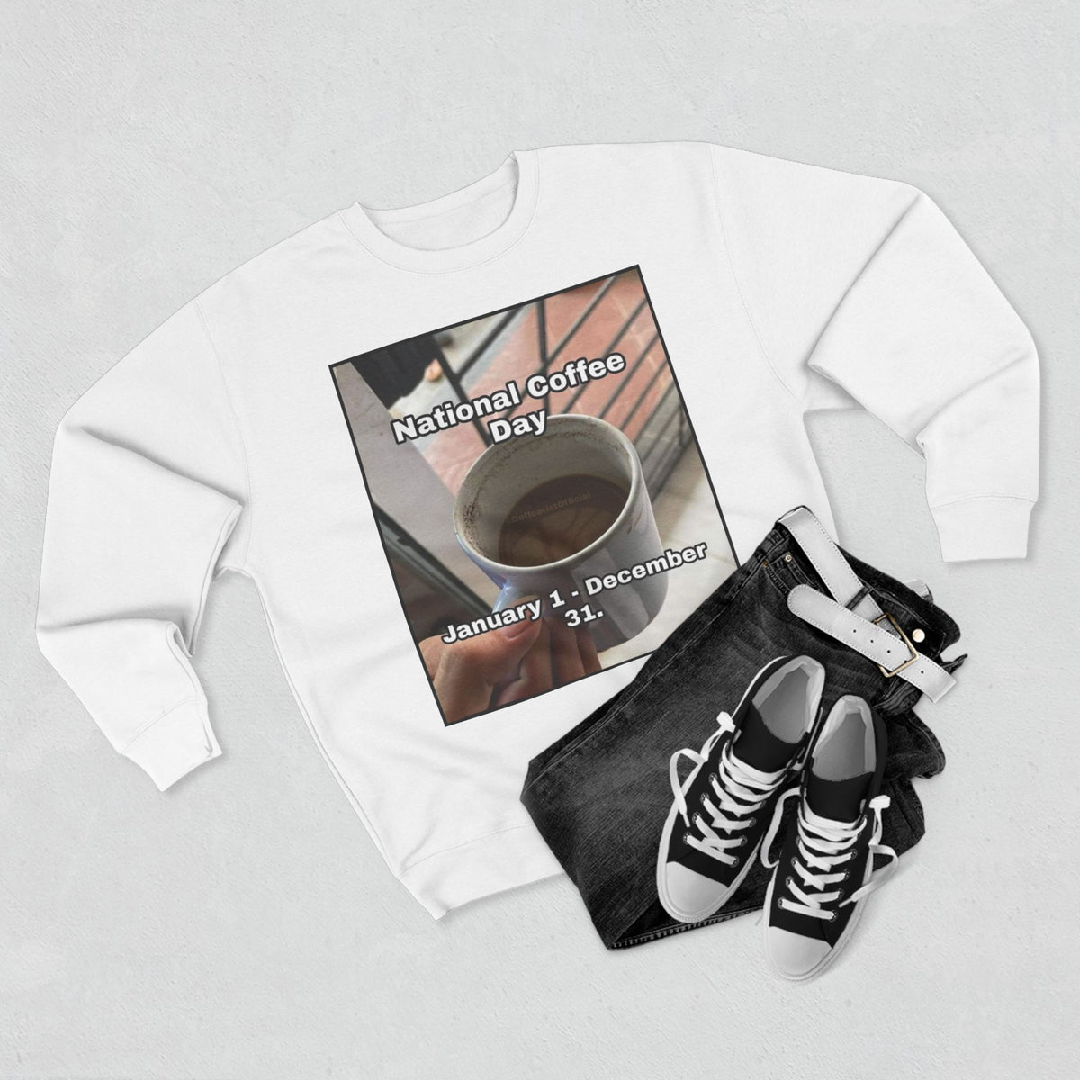 National Coffee Day Unisex Crewneck Sweatshirt