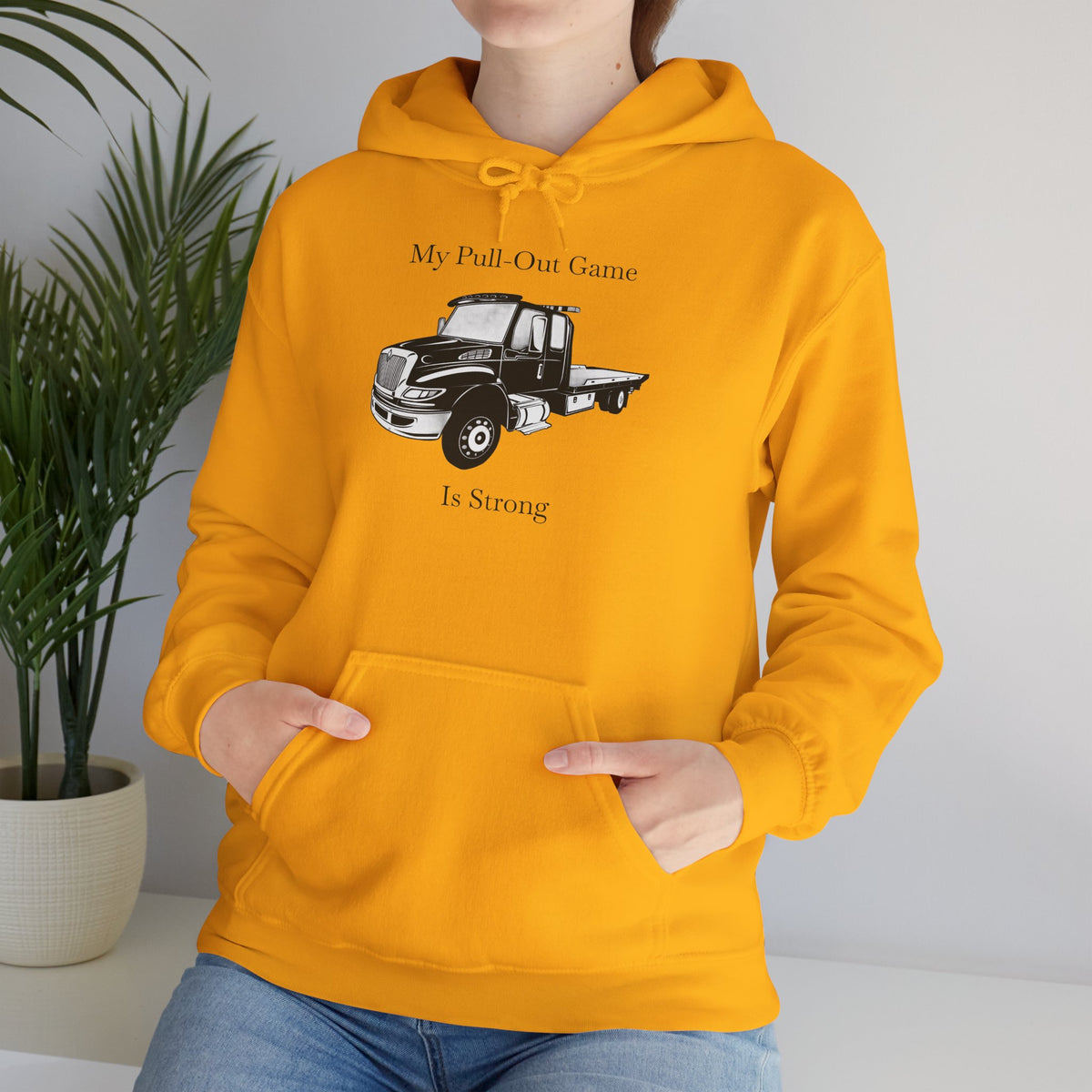 Pull Out Flatbed Tow Truck Unisex Hoodie