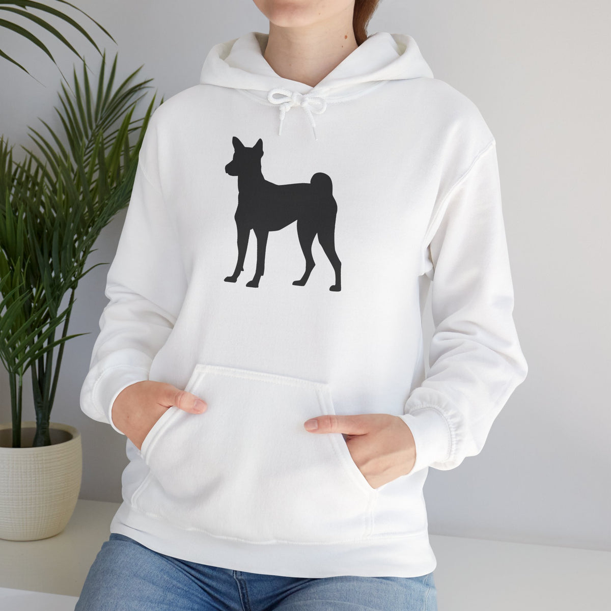 Basenji Silhouette Unisex Hoodie