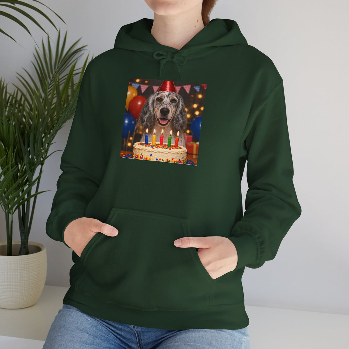 Birthday Buddy English Setter Unisex Hoodie