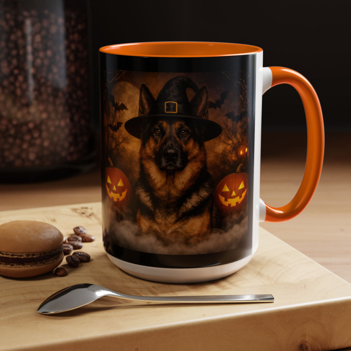 Witch Hat Pack German Shepherd 2-Tone Coffee Mug
